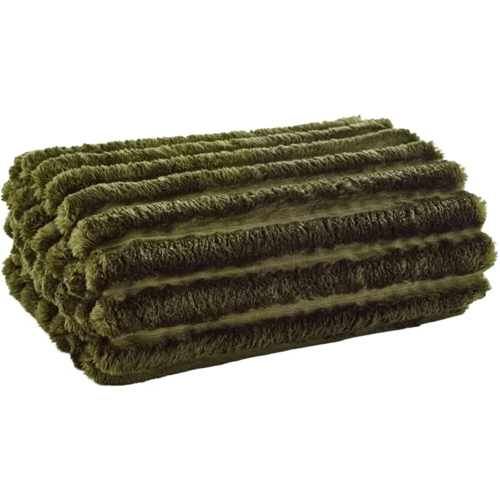 Alnwick Throw - Green, Polyester