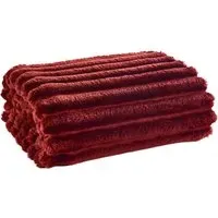 Alnwick Throw - Red, Polyester