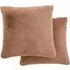 Ashford Square Cushions 2 Pack - Caramel, Polyester