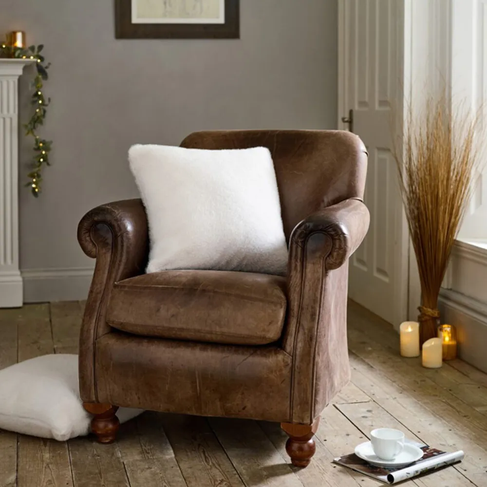 Ashford Square Cushions 2 Pack - Cream, Polyester