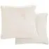 Ashford Square Cushions 2 Pack - Cream, Polyester