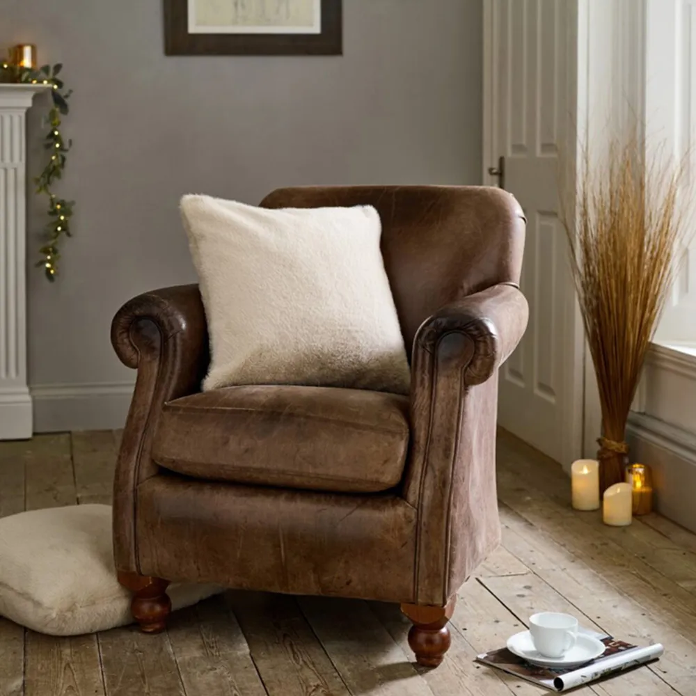 Ashford Square Cushions 2 Pack - Cream, Polyester