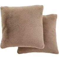 Ashford Square Cushions 2 Pack - Green, Polyester