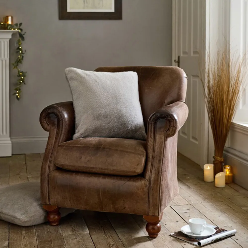 Ashford Square Cushions 2 Pack - Silver, Polyester