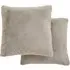 Ashford Square Cushions 2 Pack - Silver, Polyester