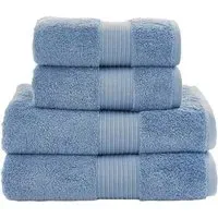 Bliss Pima Bath Sheet - Blue, Cotton