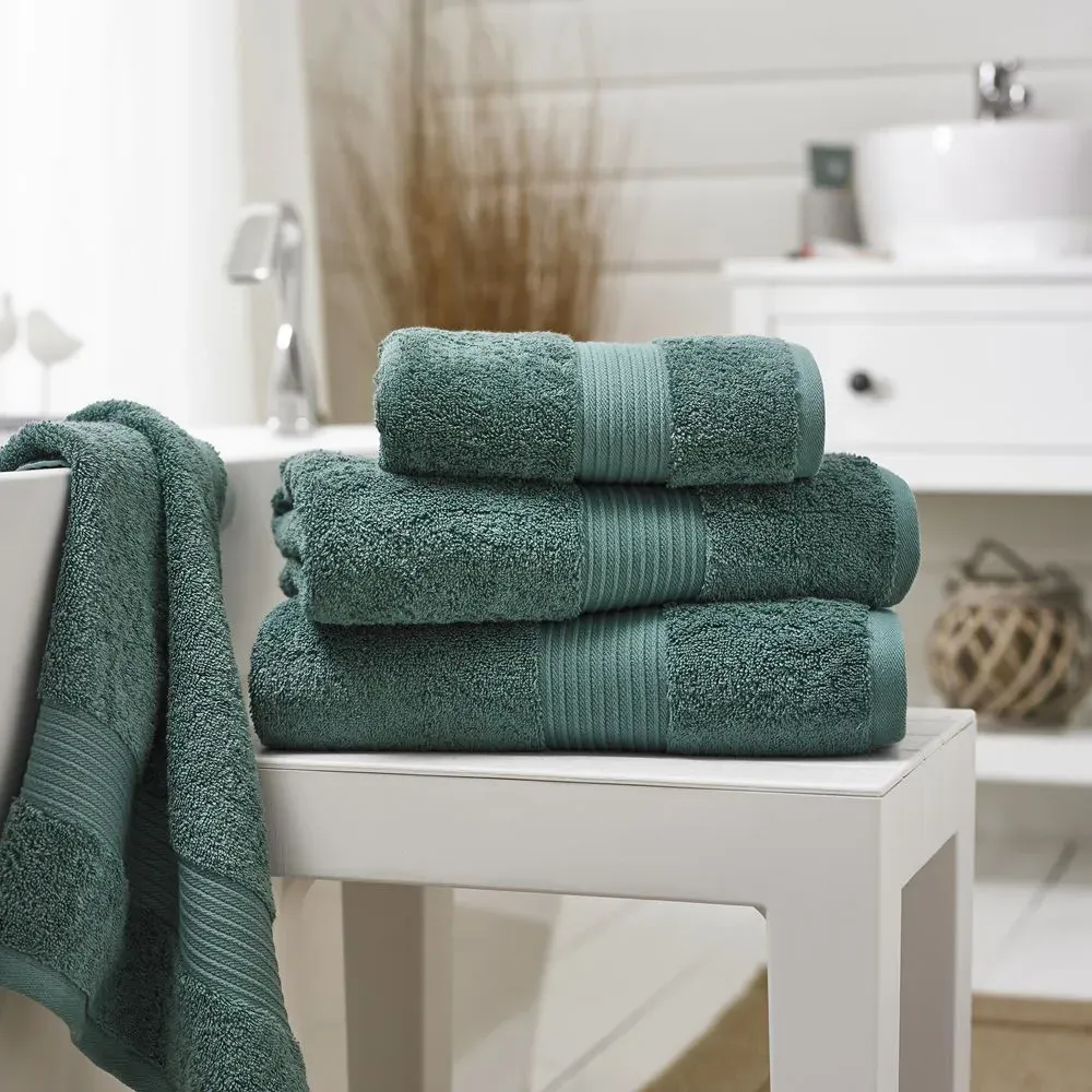 Bliss Pima Bath Sheet - Green, Cotton