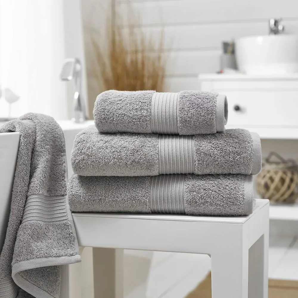 Bliss Pima Cloud Bath Sheet - Silver, Cotton