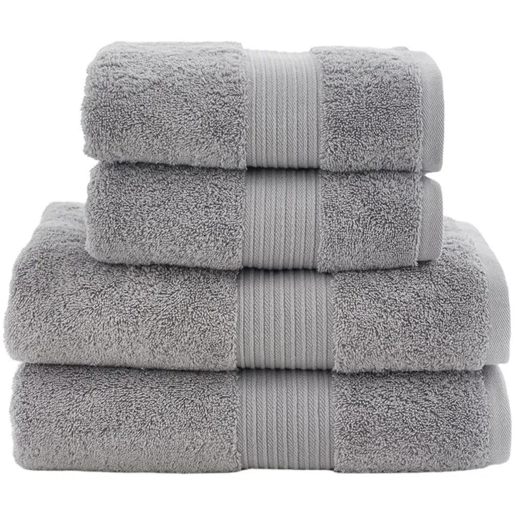 Bliss Pima Cloud Bath Sheet - Silver, Cotton