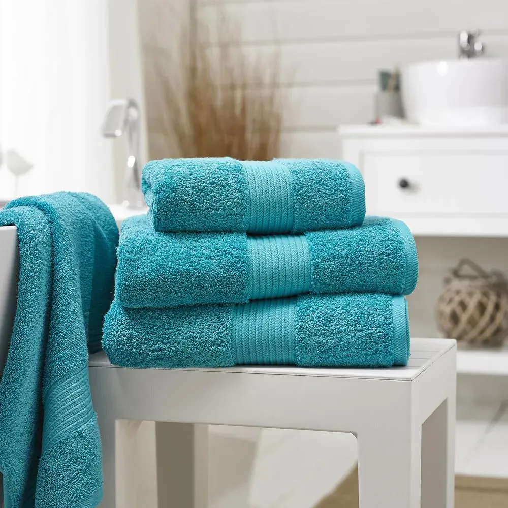 Bliss Pima Hand Towel 2 Pack - Blue, Cotton