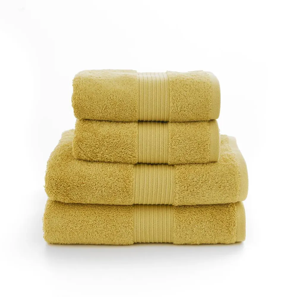 Bliss Pima Hand Towel 2 Pack - Mustard, Cotton
