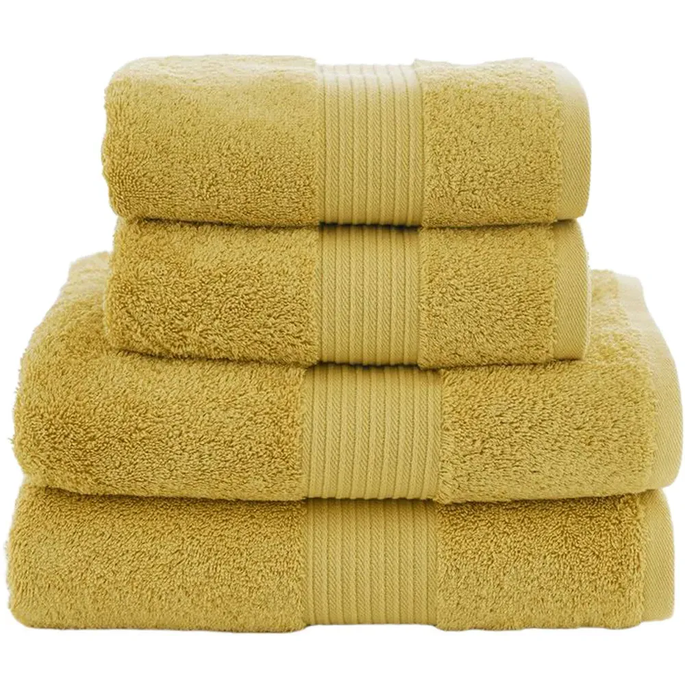 Bliss Pima Hand Towel 2 Pack - Mustard, Cotton