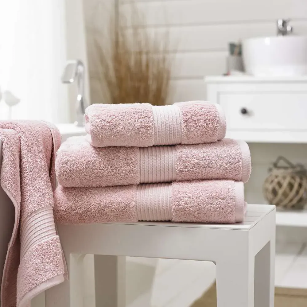 Bliss Pima Hand Towel 2 Pack - Pink, Cotton