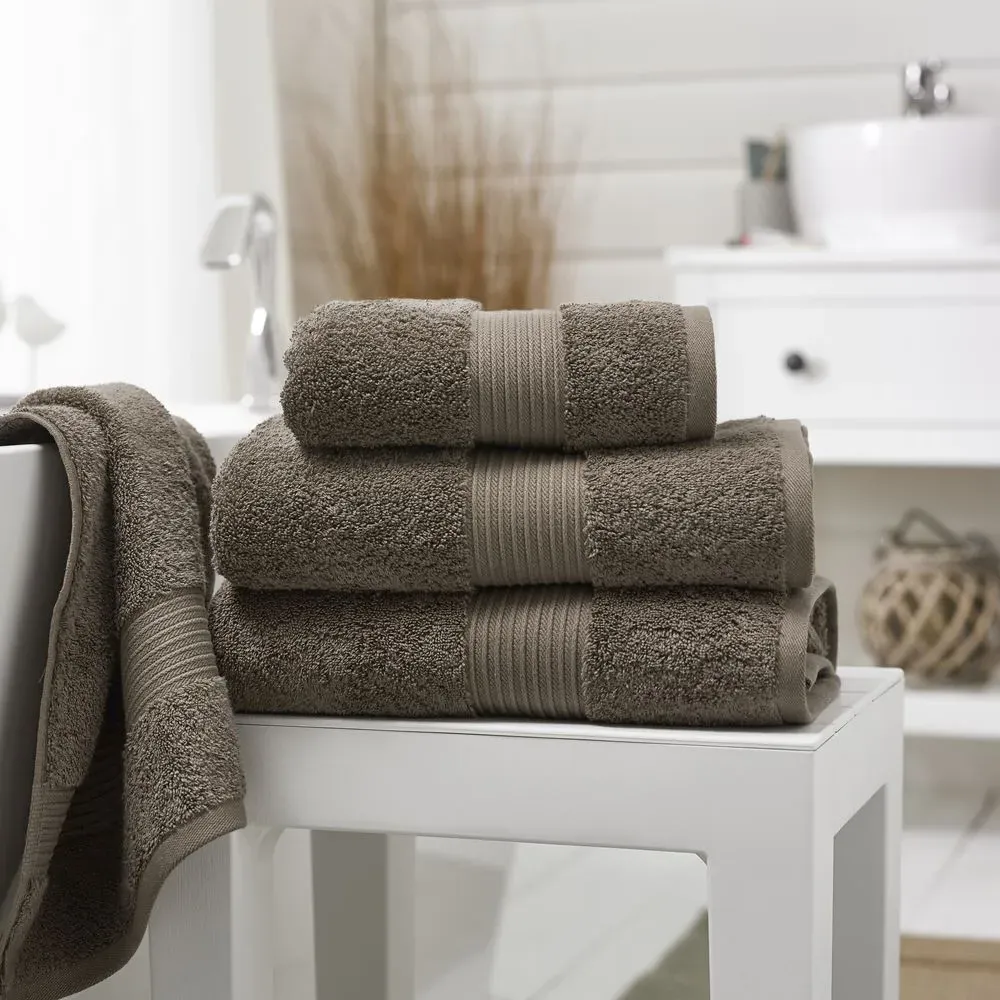 Bliss Pima Hand Towel 2 Pack - Walnut, Cotton