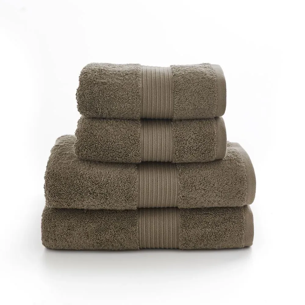 Bliss Pima Hand Towel 2 Pack - Walnut, Cotton