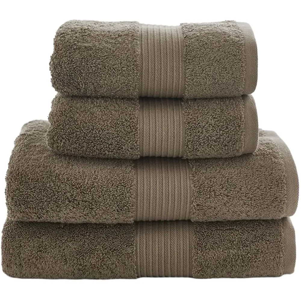 Bliss Pima Hand Towel 2 Pack - Walnut, Cotton