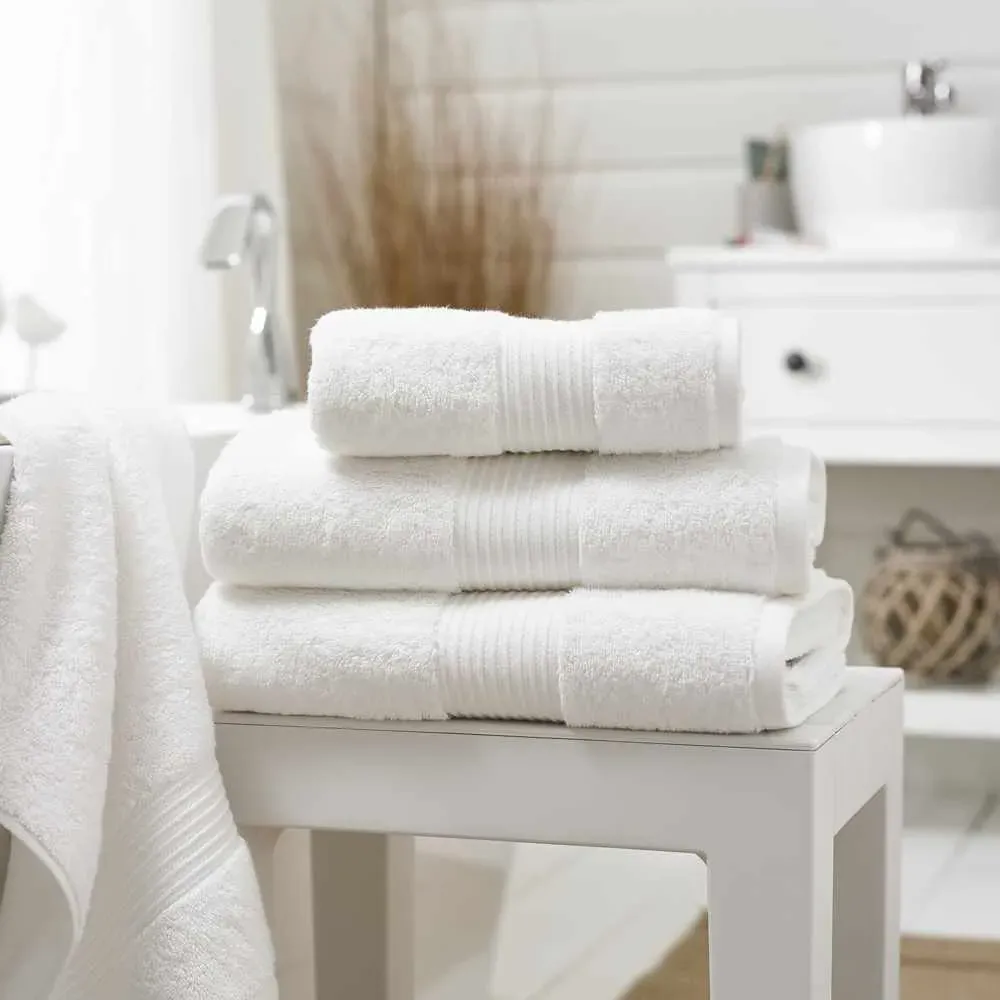 Bliss Pima Hand Towel 2 Pack - White, Cotton