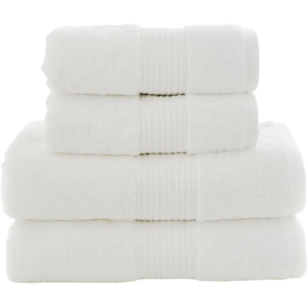 Bliss Pima Hand Towel 2 Pack - White, Cotton