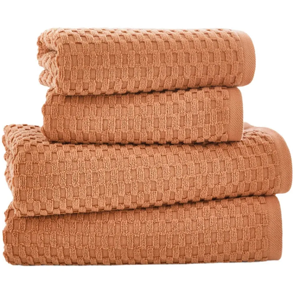 Brooklyn Clay Bath Towel - Brown, Cotton image