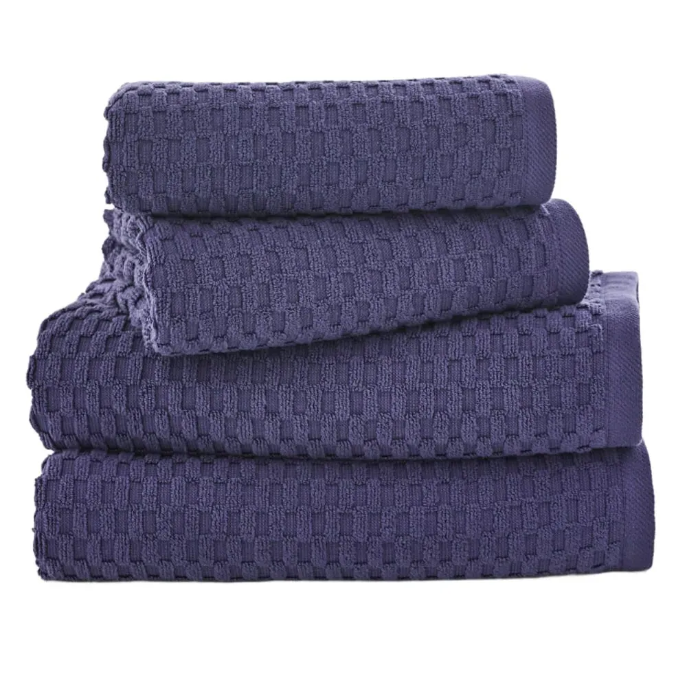 Brooklyn Hand Towel 2 Pack - Blue, Cotton image