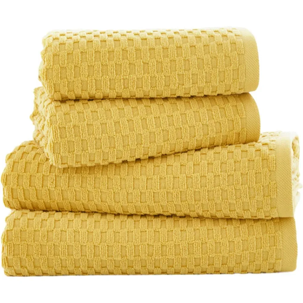 Brooklyn Hand Towel 2 Pack - Gold, Cotton