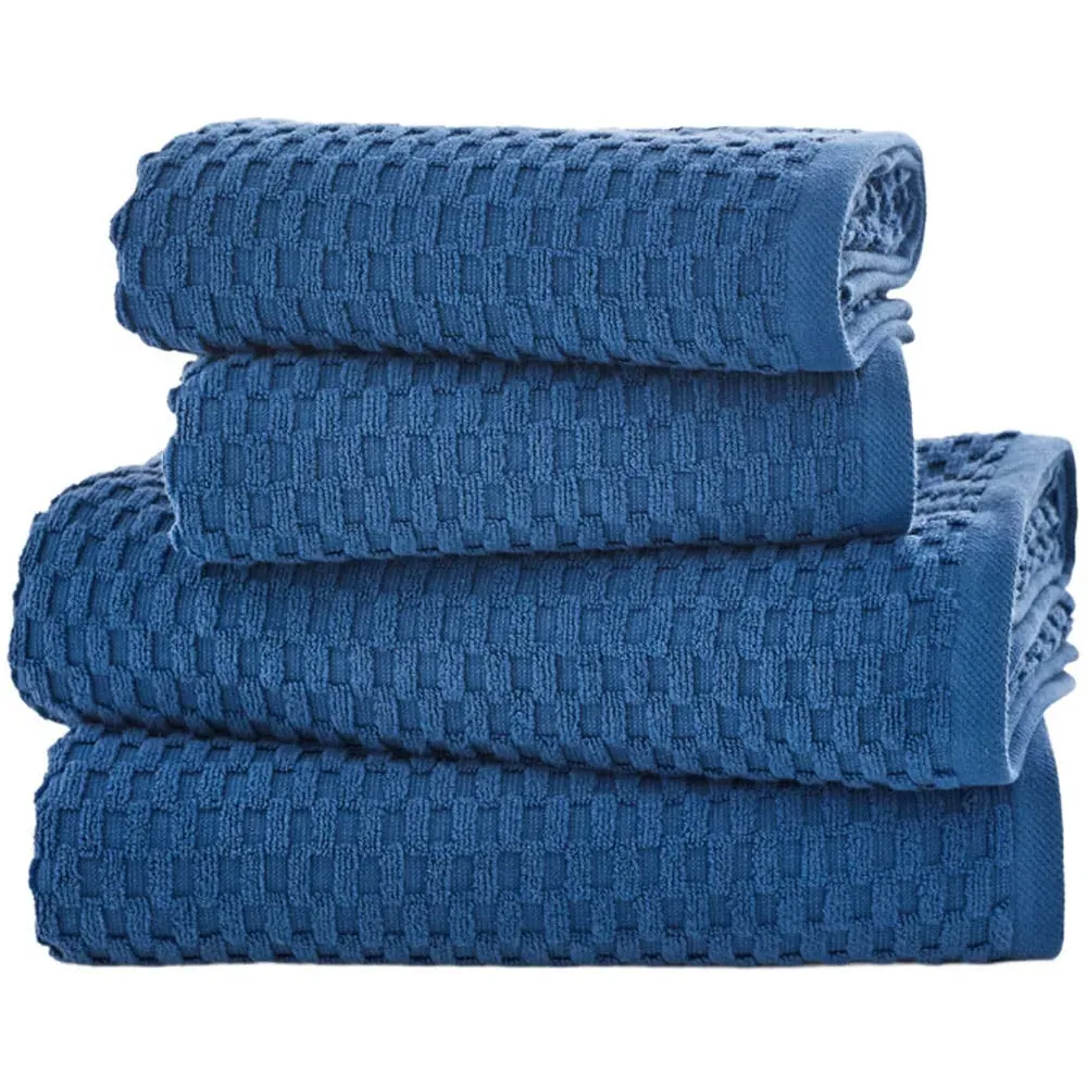 Brooklyn Hand Towel 2 Pack - Ocean, Cotton