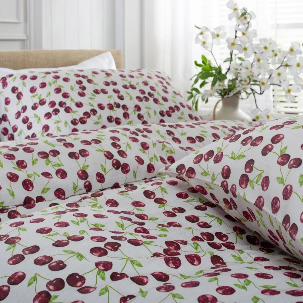 Cherry Baby Super King Size Duvet Set - Purple, Cotton