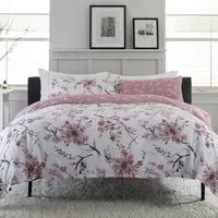 Cherry Blossom Super King Size Duvet Set - Blue