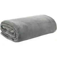 Coco Touch Throw - Grey, Polyester