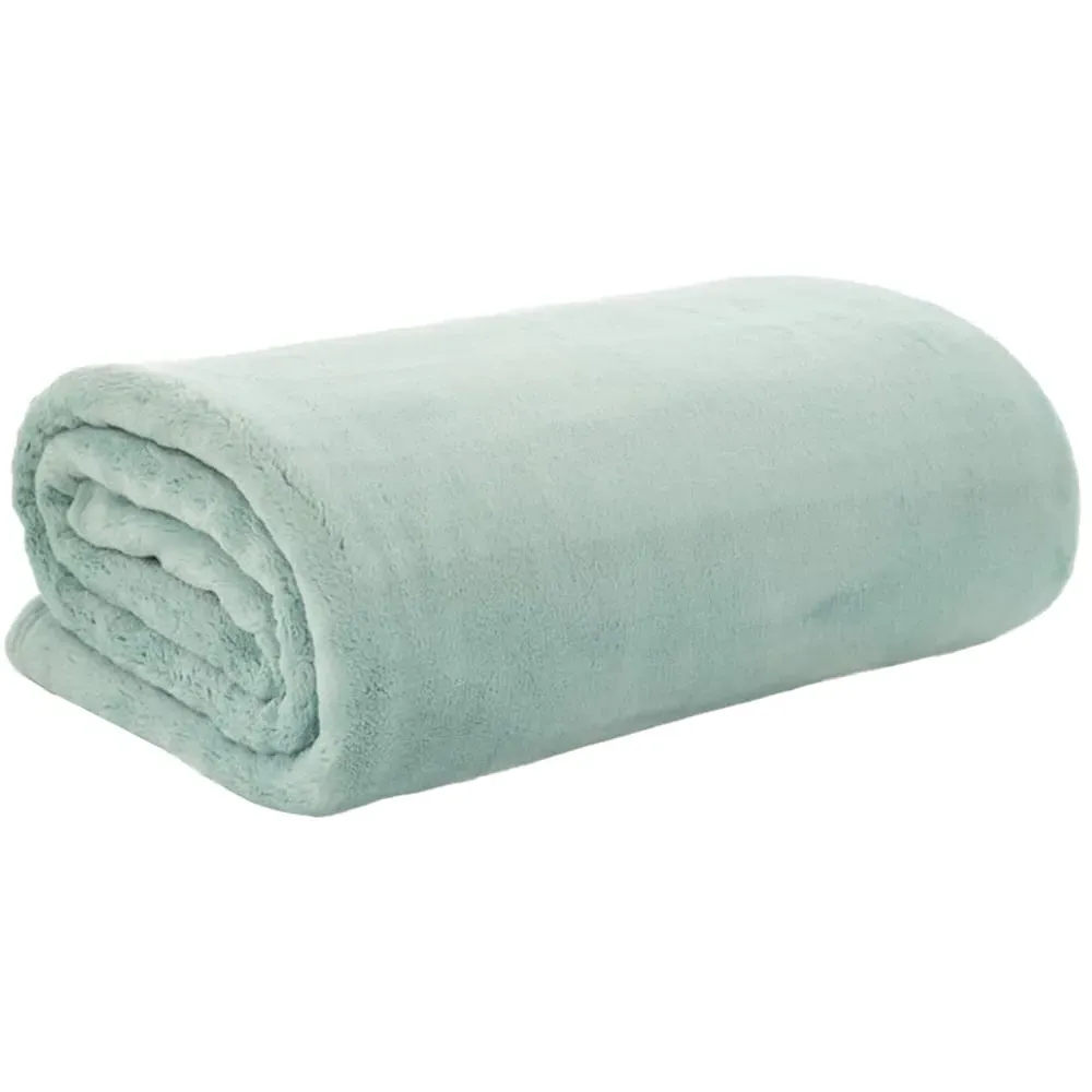 Coco Touch Throw - Sky, Polyester