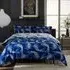 Dancing Koi King Size Duvet Set - Navy