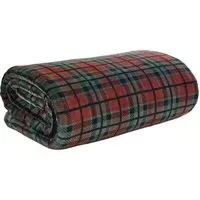 Hattie Check Throw - Red