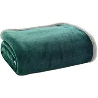 Hazelwood Throw - Forest Green, Polyester