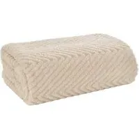 Hemsworth Throw - Almond Cream, Fleece