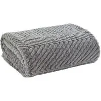 Hemsworth Throw - Grey, Polyester