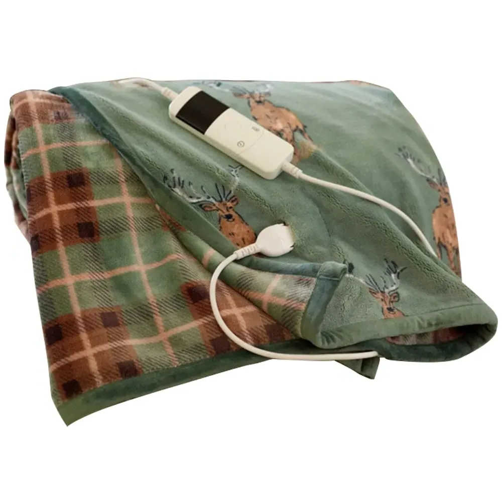Highland Fell Heated Throw - Multi, Polyester image