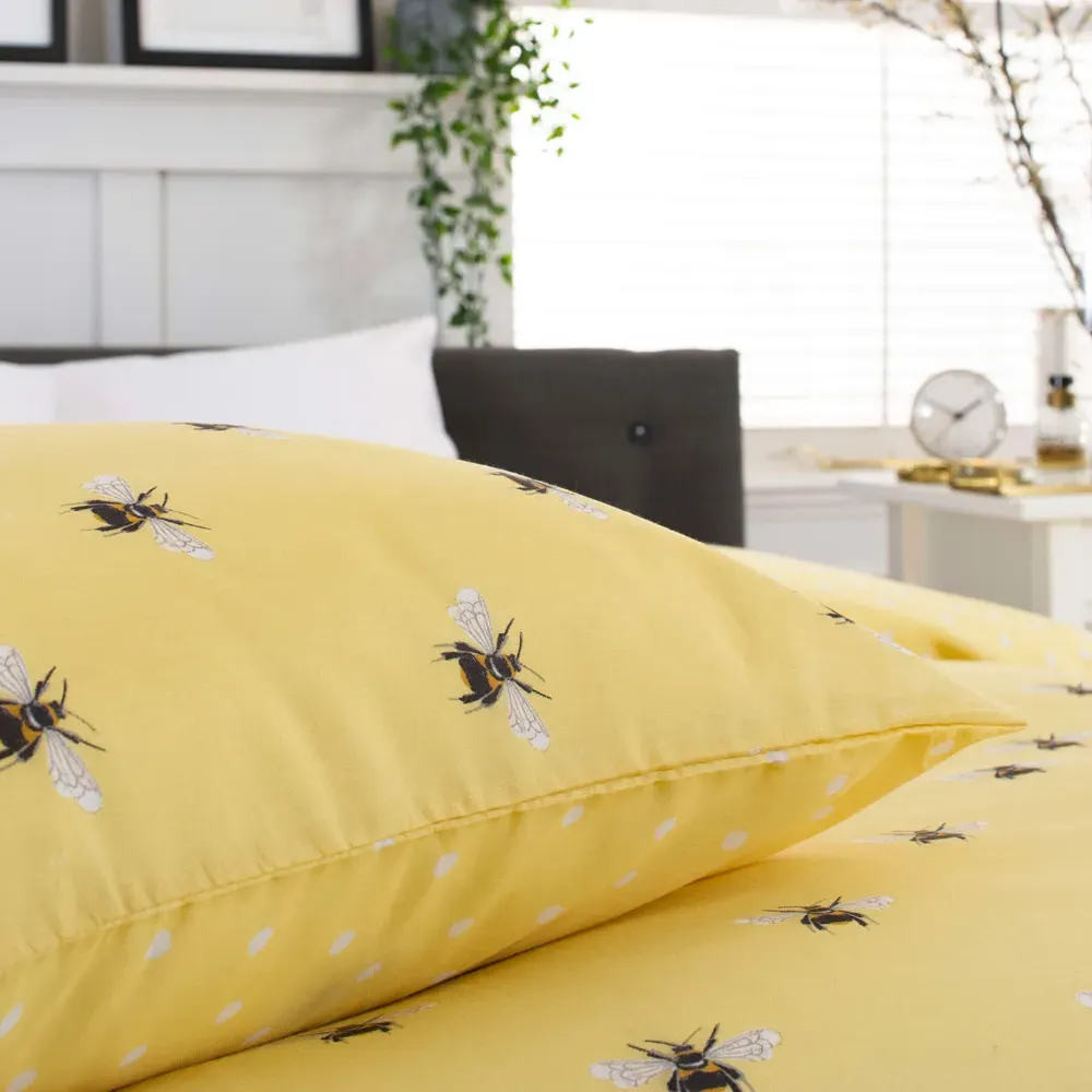 Honey Bee King Size Duvet Set - Purple
