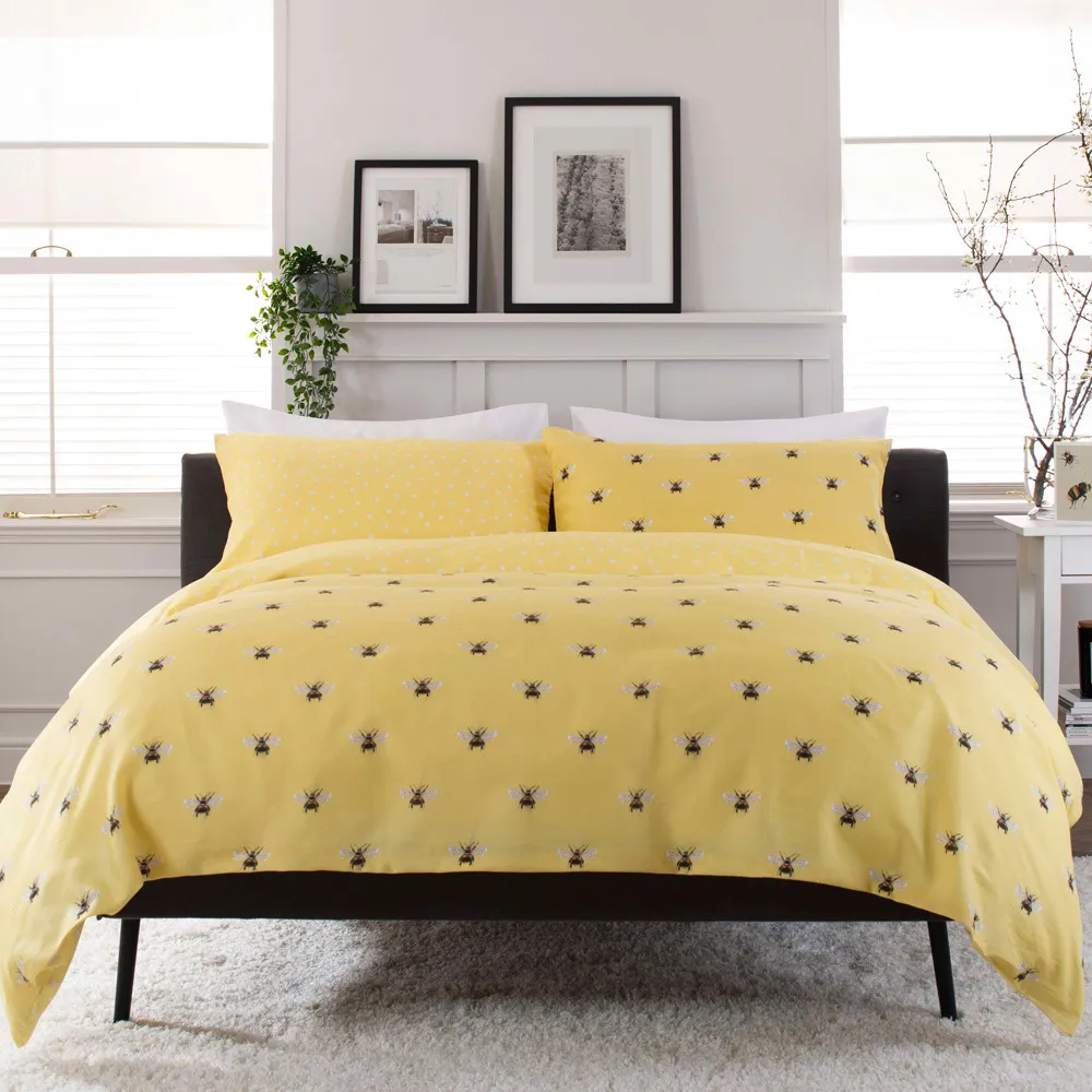 Honey Bee Single Duvet Set - Purple image