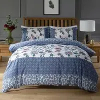 Jacobean Super King Size Duvet Set - Red