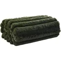 Kenwood Faux Fur Throw - Fern, Polyester