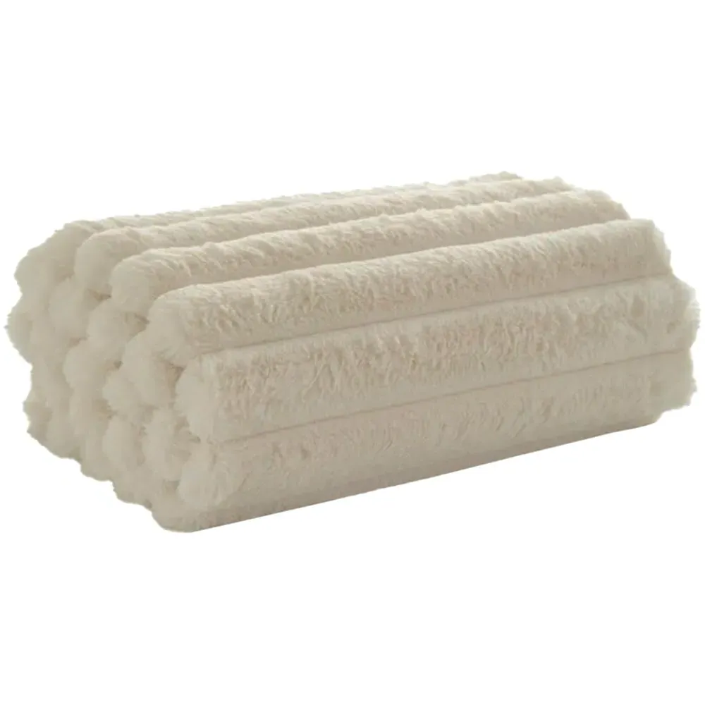 Kenwood Faux Fur Throw - Marshmallow, Polyester