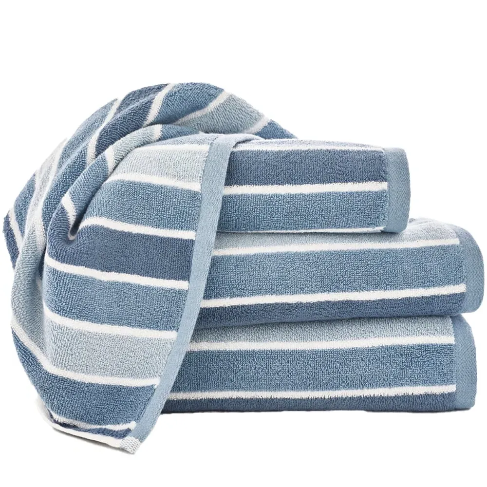 Madison Bath Sheet - Blue, Cotton