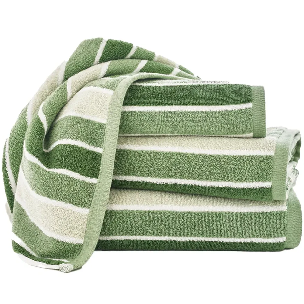 Madison Bath Towel - Green, Cotton image