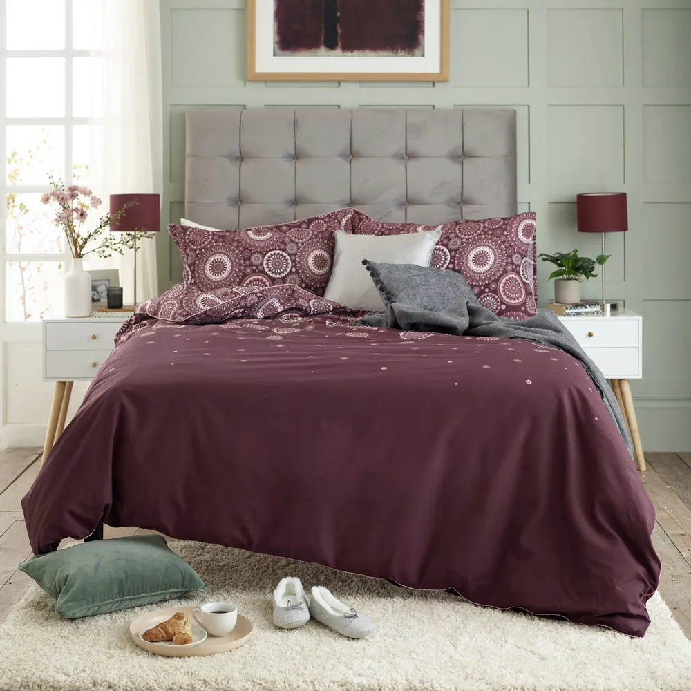 Mandala Super King Size Reversible Duvet Set - Multi, Cotton