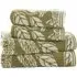 Mixed Leaves Hand Towel 2 Pack - Green, Cotton