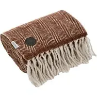 Moorland Wool Throw - Orange