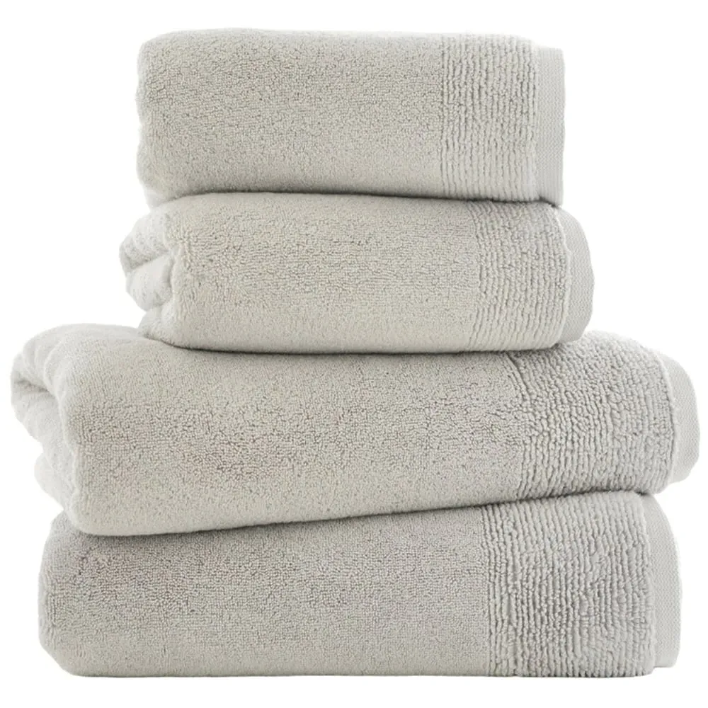 Palazzo Hand Towel 2 Pack - Silver, Cotton