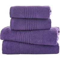 Quik Dri Bath Towel 2 Pack - Purple, Cotton