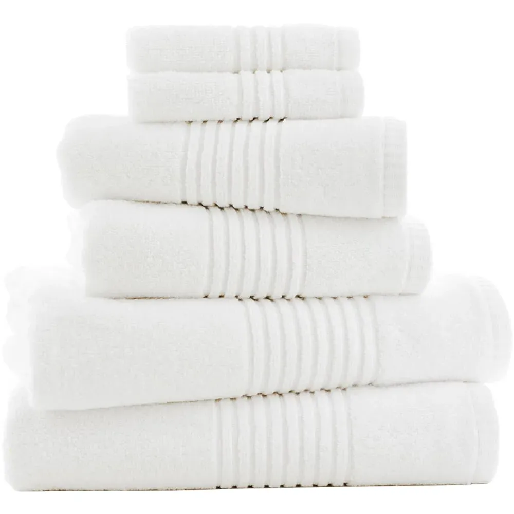 Quik Dri Bath Towel 2 Pack - White, Cotton