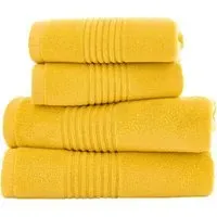 Quik Dri Bath Towel 2 Pack - Yellow, Cotton